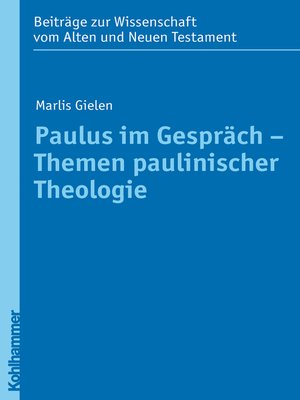 cover image of Paulus im Gespräch--Themen paulinischer Theologie